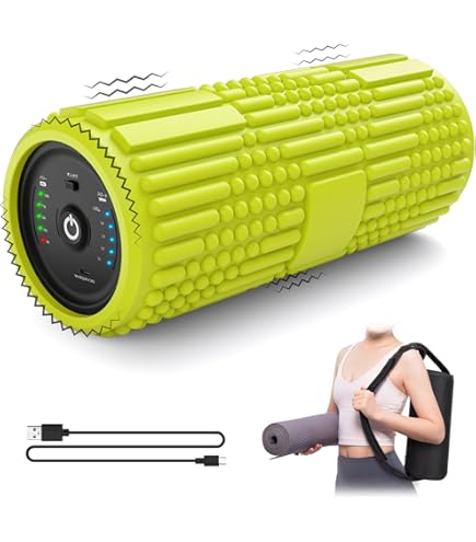 Amazon | 電動 フォームローラー 強い振動 振動 マッサージポール